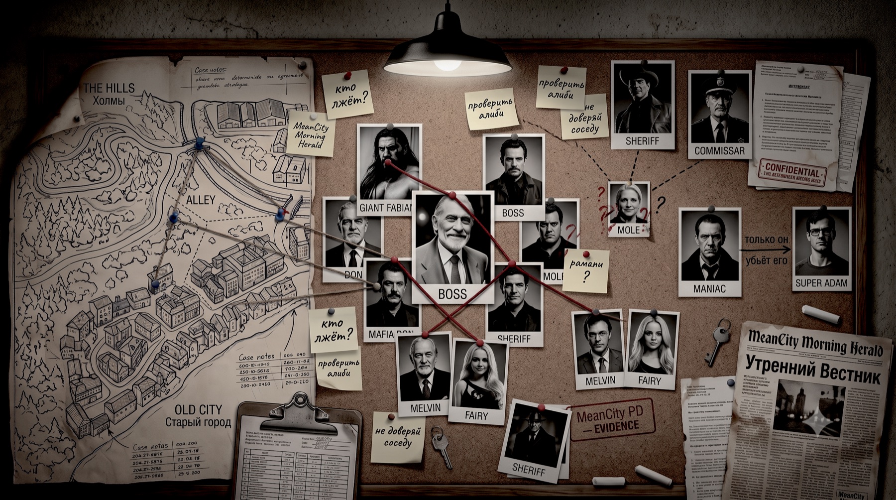 Доска расследований MeanCity PD